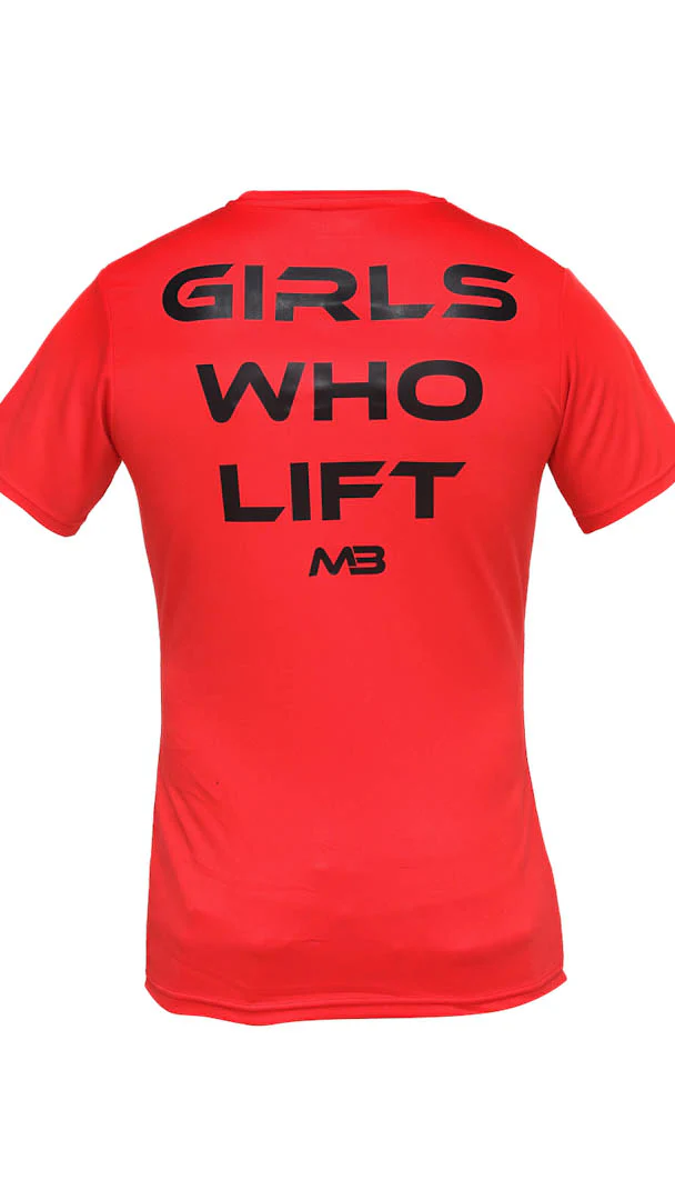 "Girls Who Lift" Performance Unisex Tee - Image 15