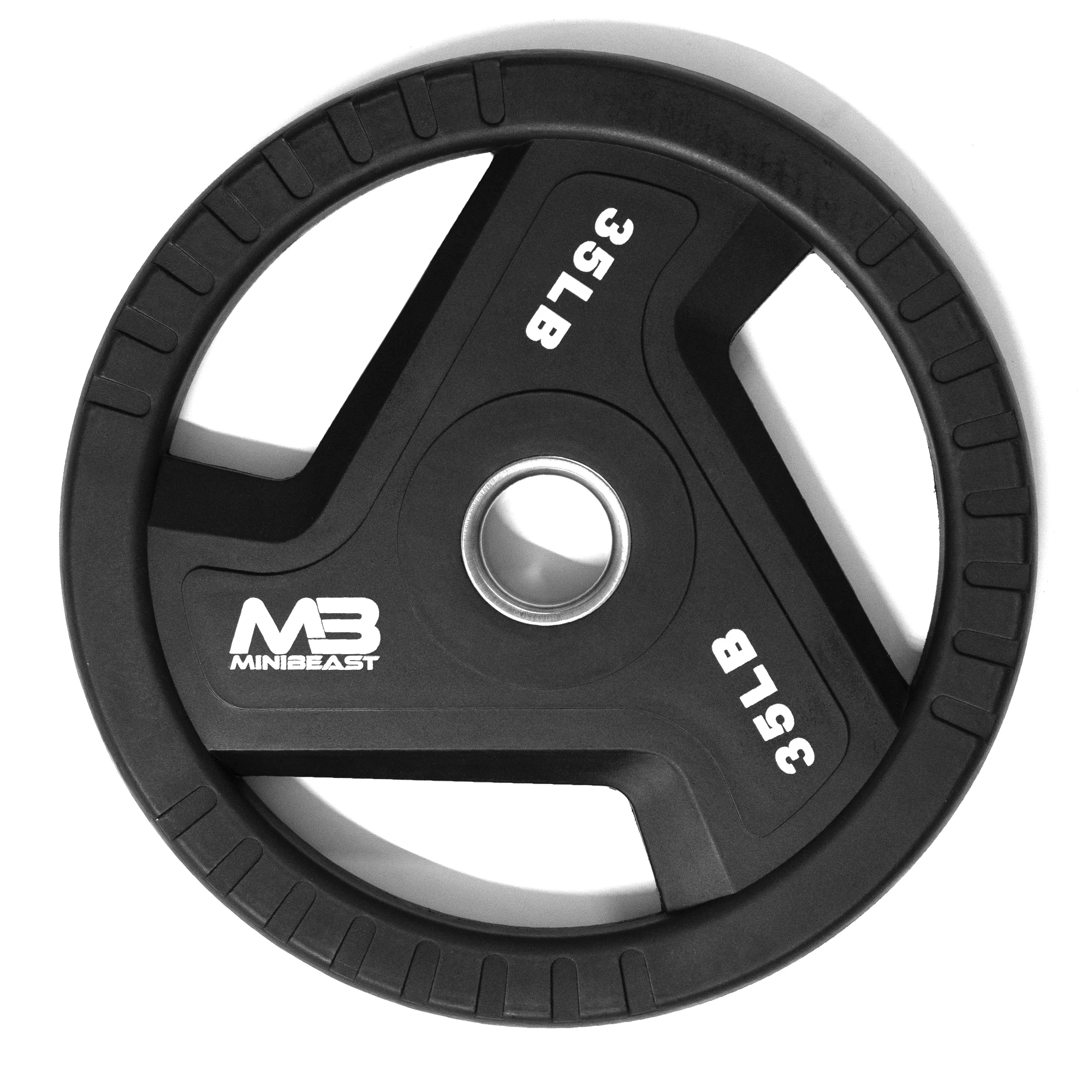 Tri-Grip Rubber Coated Olympic Weight Plate - Image 5